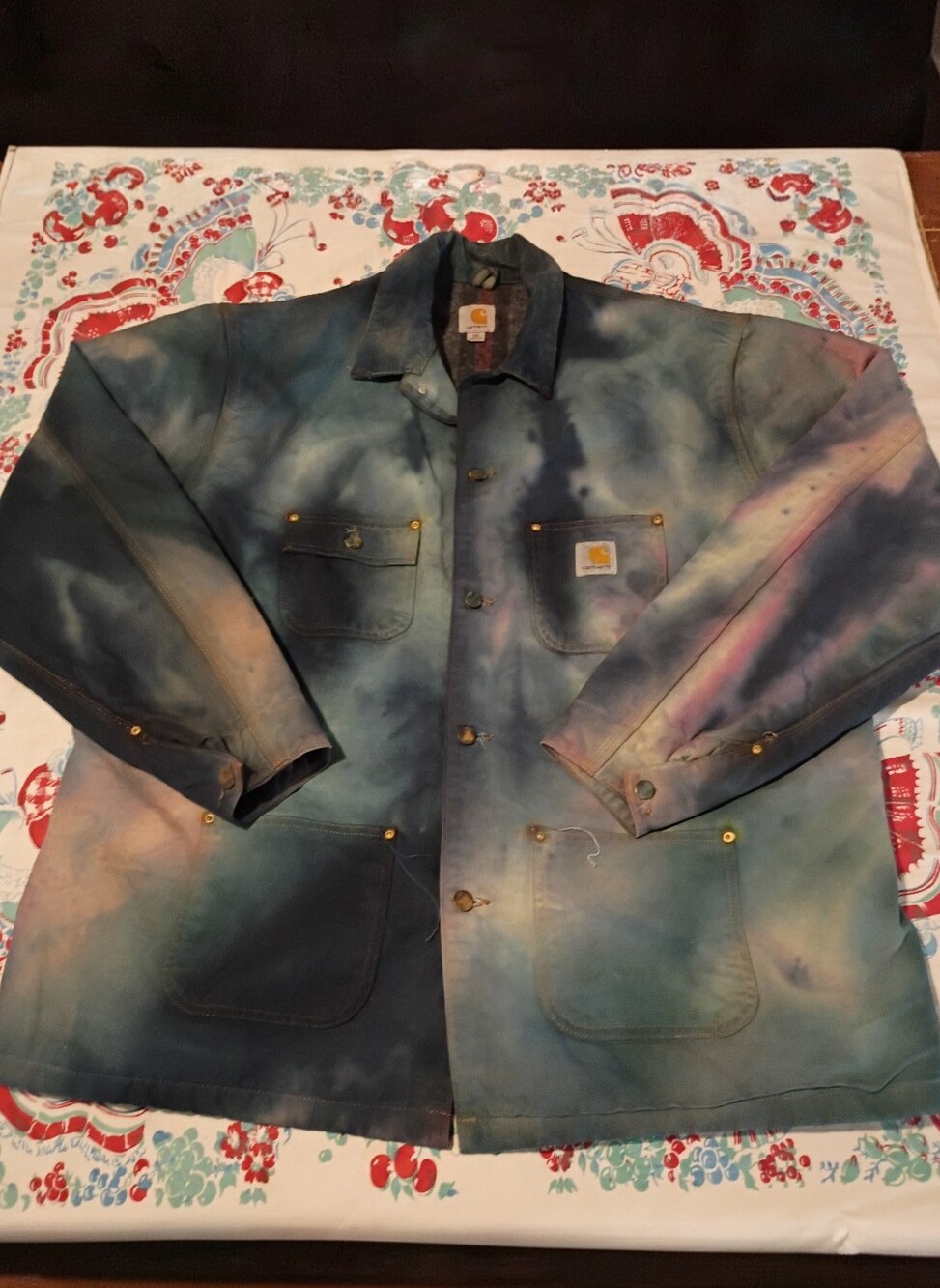 Carhartt Cosmic Tie Dye Jacket Sz 2XL Tall